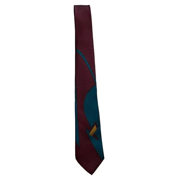 Elaan Burgundy Skinny Tie - Picture 1 of 3